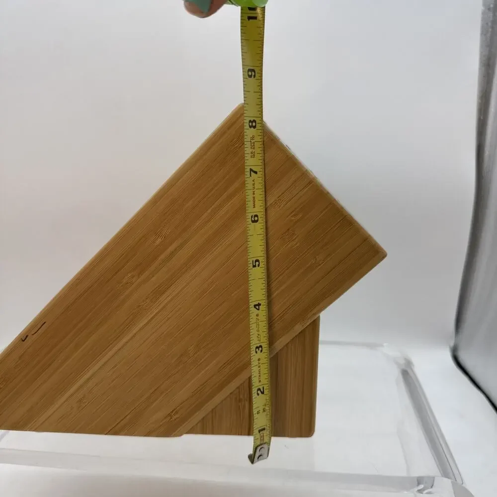 Miyabi 10-Slot Bamboo Knife Block Only - Knives Not Included Excellent Shape